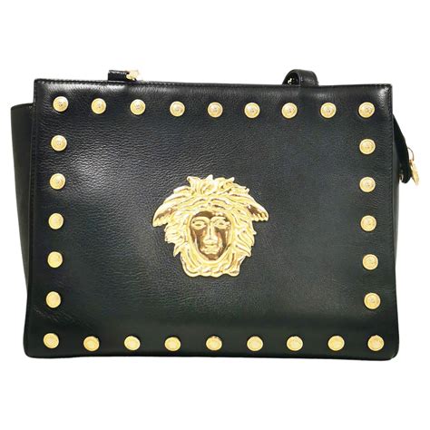 vintage versace medusa logo bag|Versace Medusa shoulder bag.